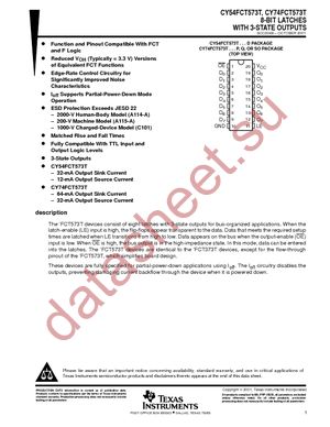 CY74FCT573ATSOCT datasheet  